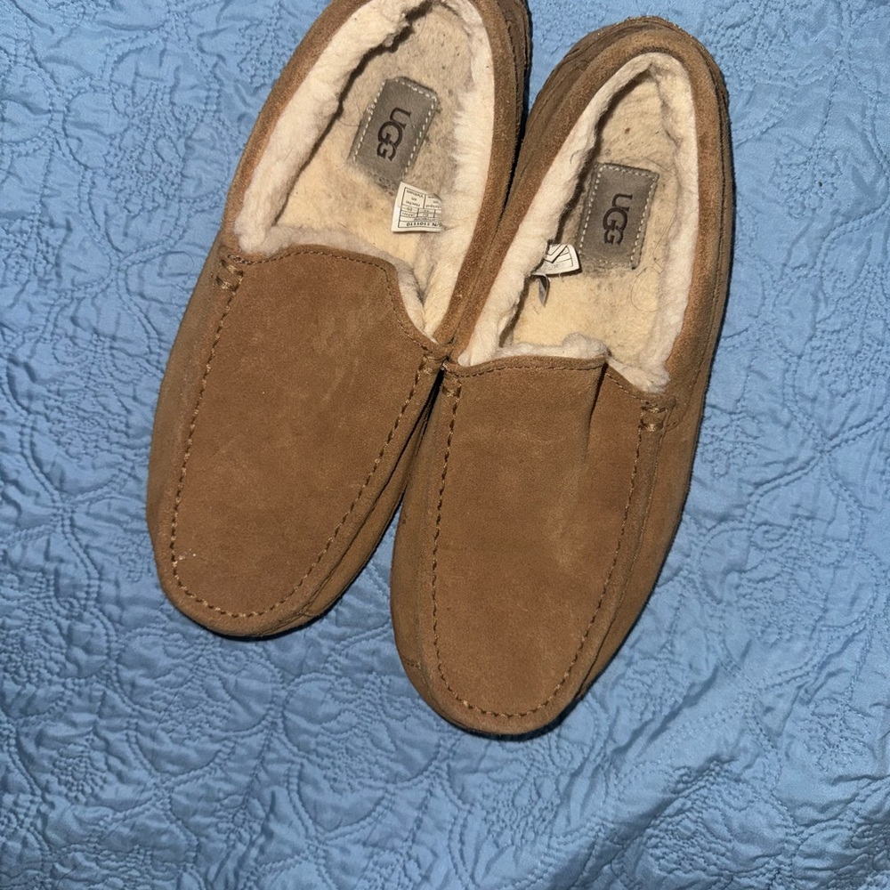 UGG Men's Brown Suede Slip-Ons